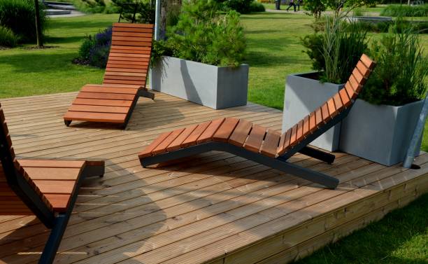 Terrasse en bois exotique