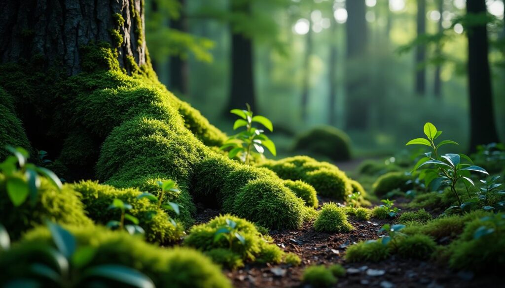 explorez le monde fascinant de la mousse dans la forêt, un élément clé de l'écosystème. apprenez comment elle contribue à la biodiversité, au maintien de l'humidité et à la qualité du sol, tout en offrant un habitat unique à de nombreuses espèces.