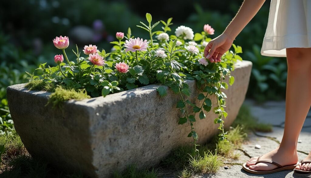 explorez des idées innovantes pour embellir votre extérieur avec une auge en pierre. découvrez les plantes idéales à intégrer pour créer un espace extérieur harmonieux et vivant, tout en profitant des avantages esthétiques et pratiques de cette solution de jardinage.