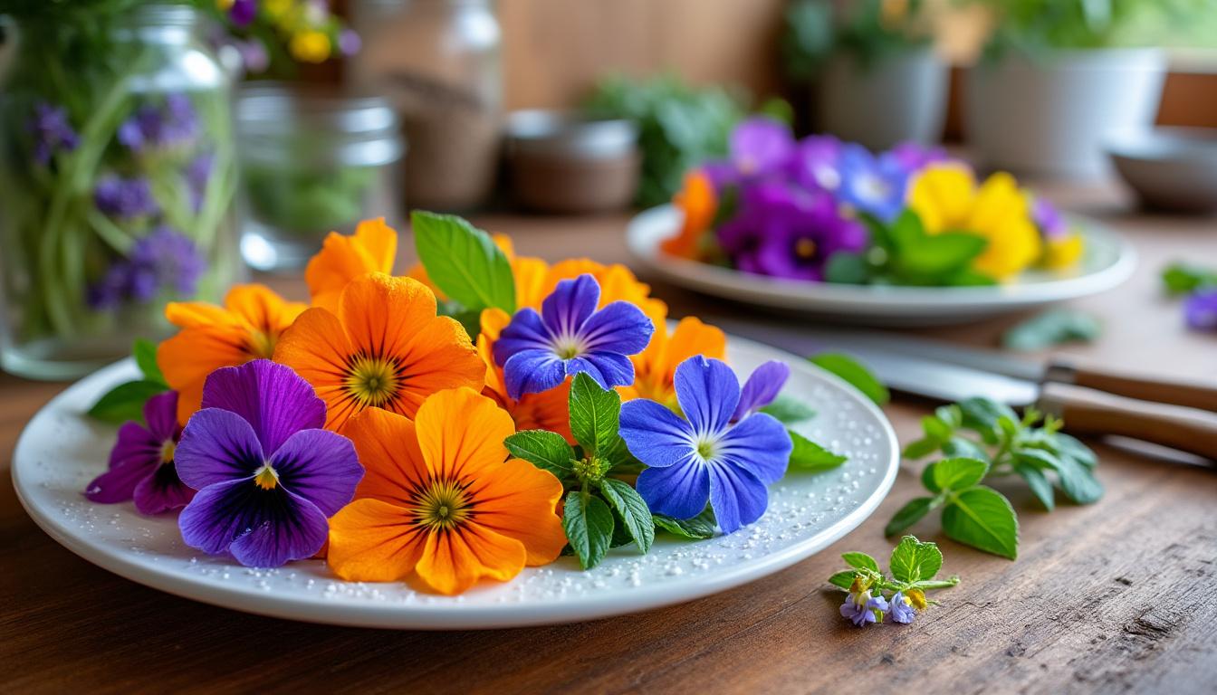 découvrez l'univers fascinant des fleurs comestibles et comment les intégrer dans vos plats grâce à notre guide complet. apprenez à les utiliser pour rehausser vos recettes et ajouter une touche colorée et savoureuse à vos créations culinaires.
