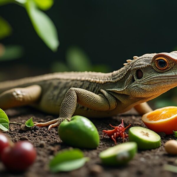 Que mange un lézard pendant sa croissance : conseils pour une alimentation équilibrée