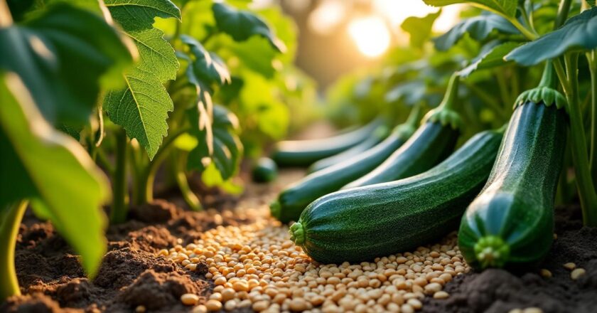 Les avantages surprenants de mettre du riz au pied des courgettes
