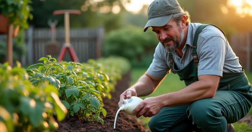 Découvrez quand mettre du lait au pied des tomates pour améliorer leur croissance !
