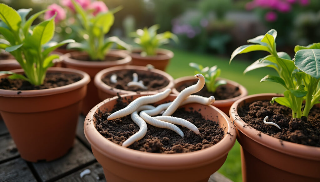 découvrez les témoignages de jardiniers sur la présence de gros vers blancs dans les pots de fleurs, les dégâts qu'ils causent aux plantes et des conseils pour les éliminer efficacement.