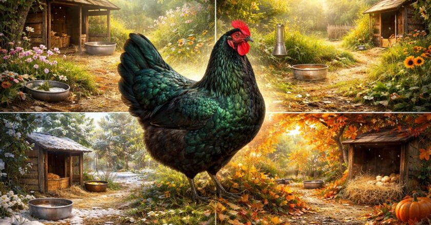 Comment prendre soin de votre poule émeraude tout au long de l’année ?