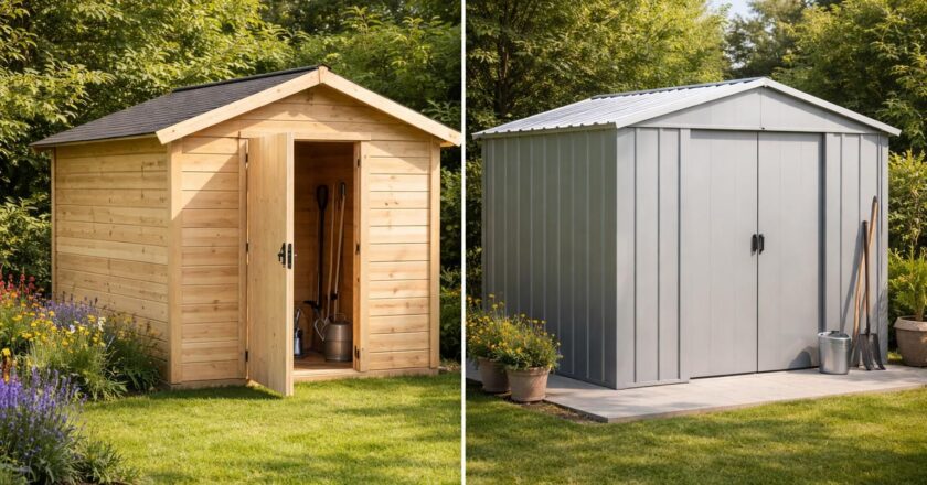 Comparatif : abri de jardin démontable en bois vs en métal, que choisir ?
