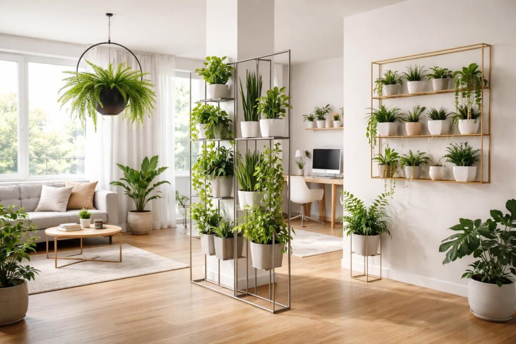 découvrez des idées créatives pour intégrer des porte-plantes métalliques dans votre espace et apportez une touche design et moderne à votre décoration intérieure.