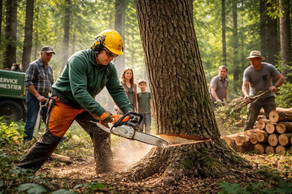 découvrez comment un service forestier joue un rôle clé dans l'entretien des forêts en proposant un abattage d'arbre gratuit, assurant la santé et la sécurité des espaces boisés.