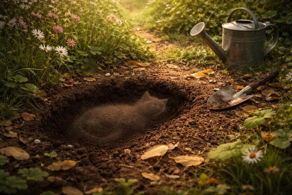 découvrez combien de temps met un chat enterré à se décomposer et apprenez les pratiques respectueuses à adopter pour honorer sa mémoire.