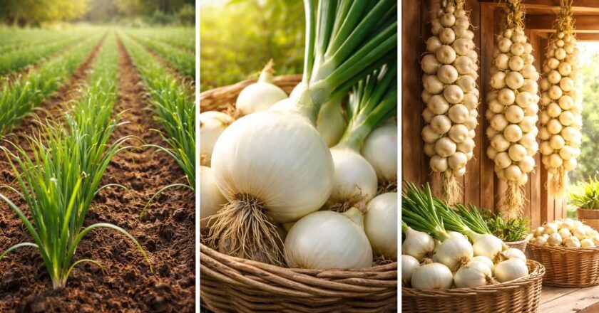 Oignon blanc : comment le cultiver et le conserver
