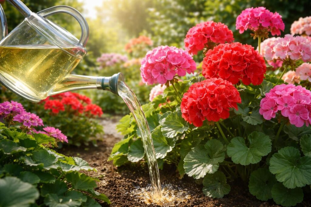 découvrez comment utiliser l'urine comme engrais naturel pour géraniums et transformez vos fleurs en véritables œuvres d'art grâce à une croissance saine et éclatante.