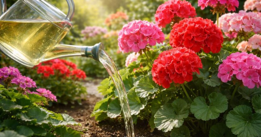 Comment les engrais pour géranium avec de l’urine transforment vos fleurs en véritables œuvres d’art