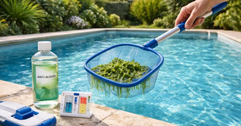 Évitez les algues : solutions pour une eau de piscine saturée