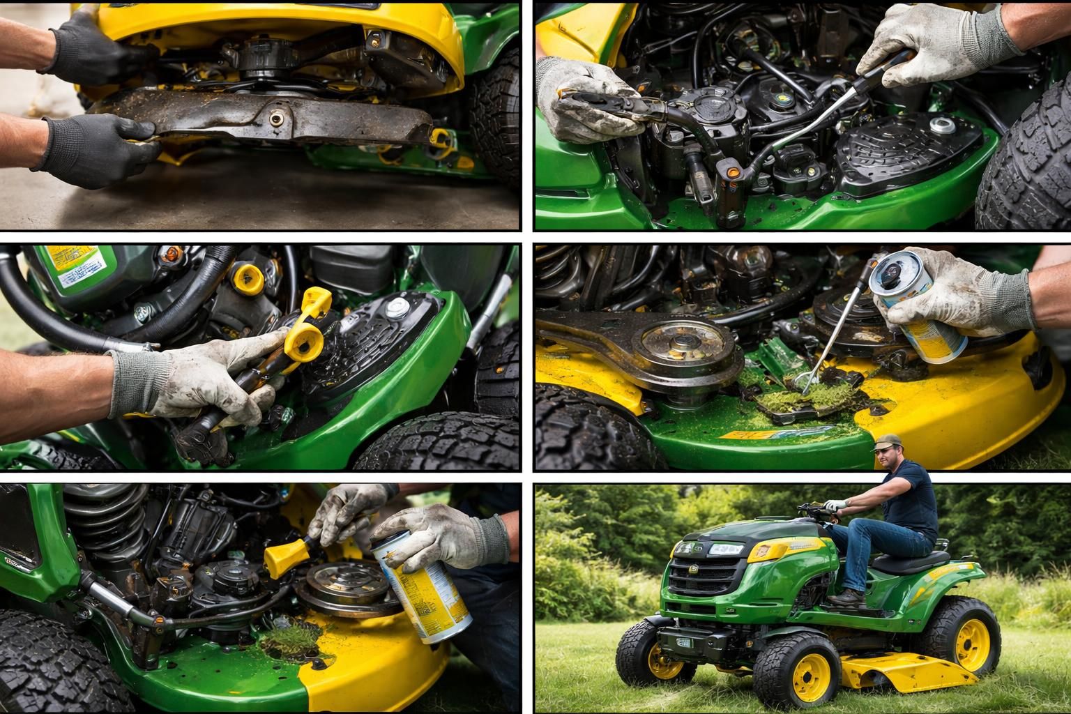 découvrez notre guide étape par étape pour résoudre facilement le problème d'enclenchement de lame sur votre tracteur tondeuse john deere et retrouvez une tonte efficace.
