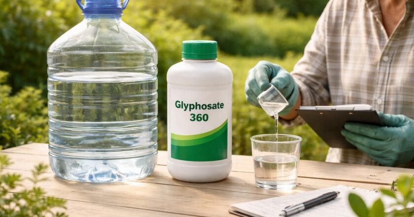 Le meilleur dosage du glyphosate 360 pour 5 l d’eau : conseils d’experts