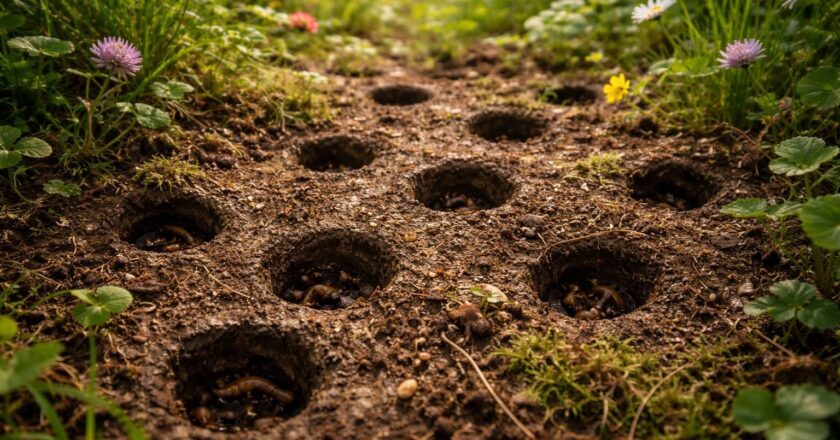 Les petits trous ronds dans la terre et leur importance pour la biodiversité
