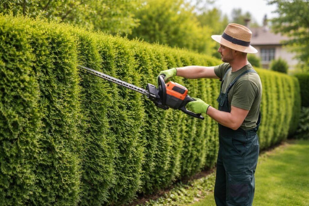 apprenez quand et comment tailler efficacement une haie de thuyas trop large au printemps pour favoriser une croissance saine et un aspect esthétique soigné.