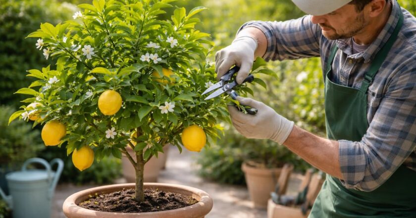 Quand tailler les citronniers en pot pour éviter les maladies ?