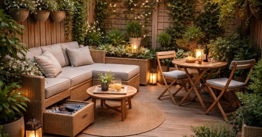 Cinq astuces pour rendre un petit jardin cosy plus fonctionnel