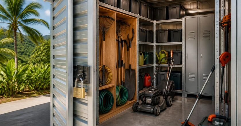 Expatriation : sécuriser vos outils et matériel de jardin en garde-meuble en Martinique