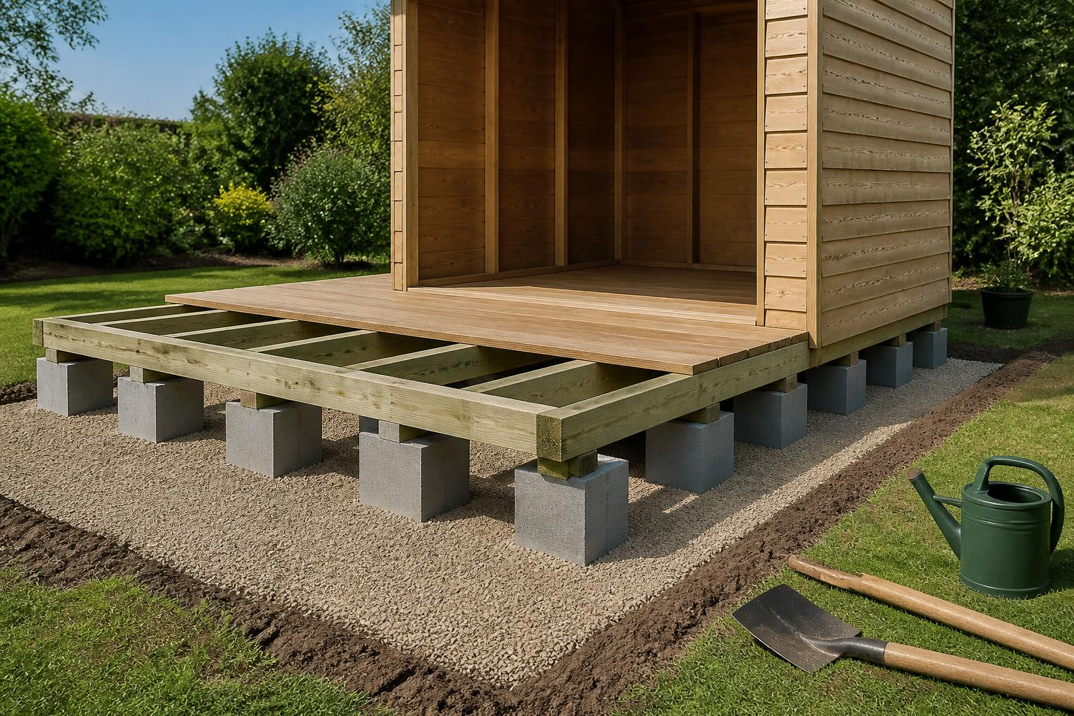 découvrez notre guide complet pour réaliser un plancher durable sur parpaings dans votre abri de jardin, alliant solidité et longévité pour un aménagement réussi.