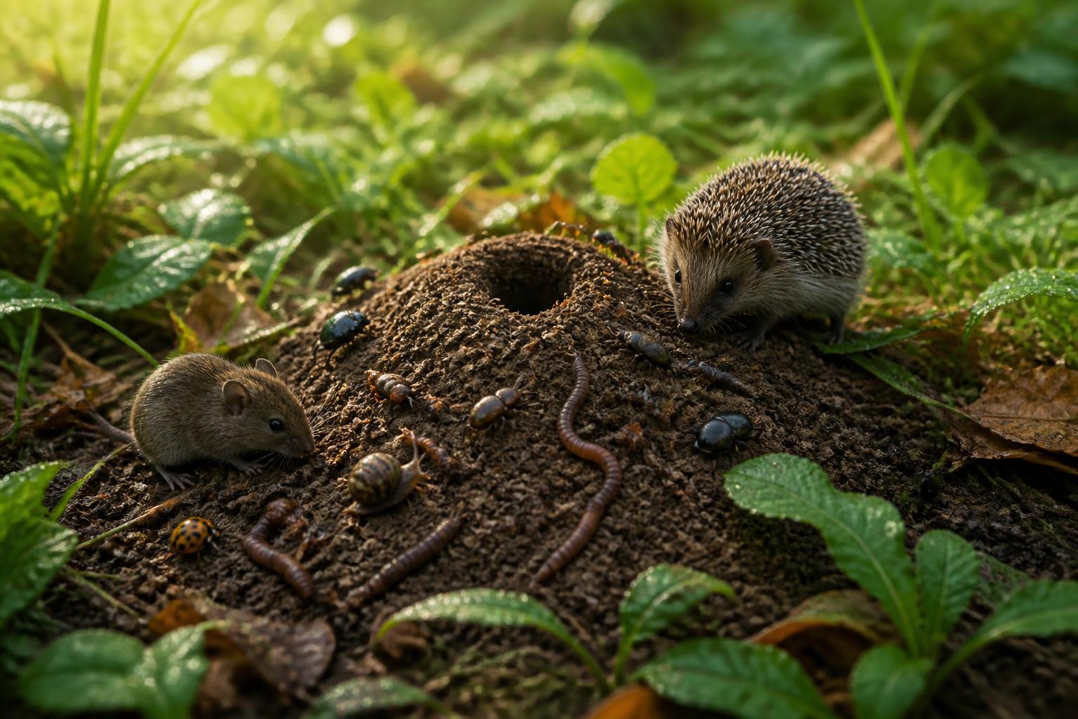 découvrez ces petites créatures fascinantes qui affectionnent particulièrement un petit monticule de terre avec un trou, révélant un monde miniature rempli de vie et de mystères.