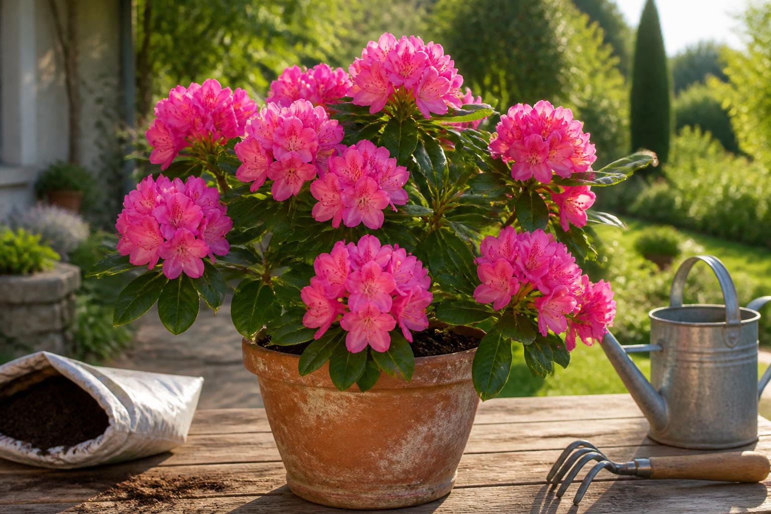 découvrez notre guide d'entretien du rhododendron en pot, spécialement conçu pour les jardiniers débutants. apprenez à arroser, tailler et soigner votre plante pour qu'elle fleurisse toute l'année.