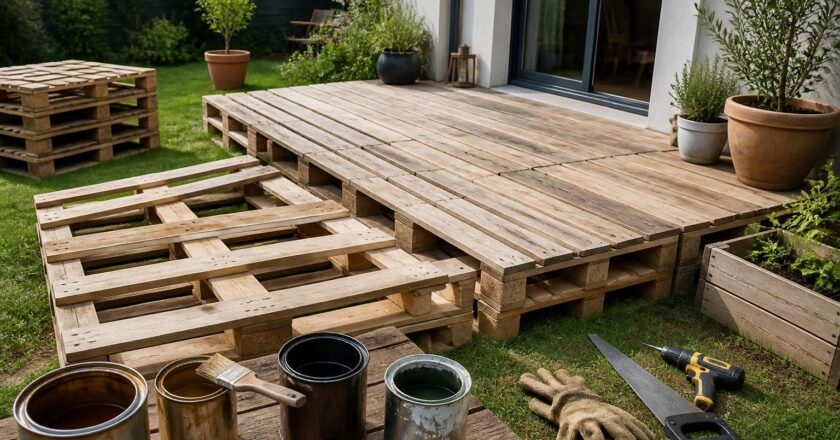 Terrasse en palette : budget, préparation et finitions