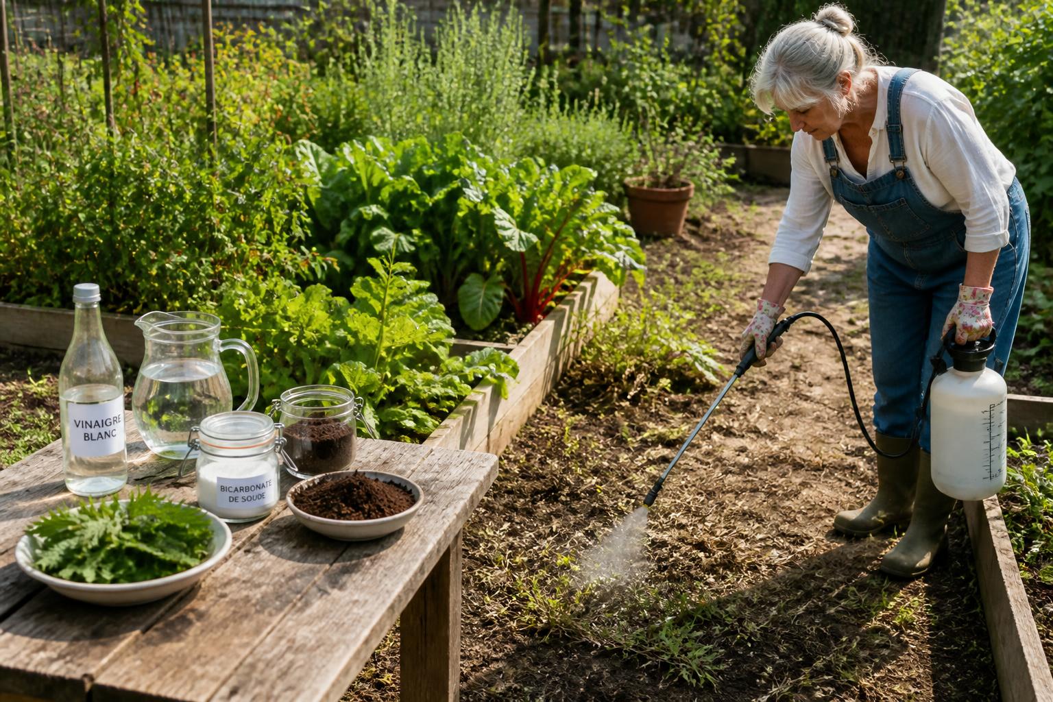 découvrez une recette de grand-mère efficace pour éliminer les mauvaises herbes tout en préservant la santé de votre sol de manière naturelle et écologique.