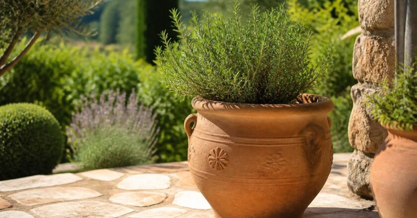 Astuces de jardinier : quelle plante mettre dans une poterie d’Anduze ?