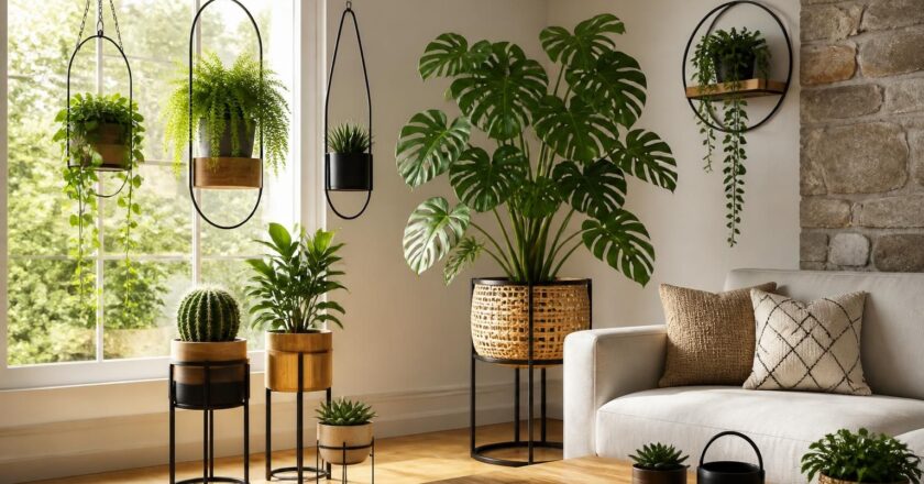 Inspiration : les plus beaux porte plante d’intérieur design pour votre salon