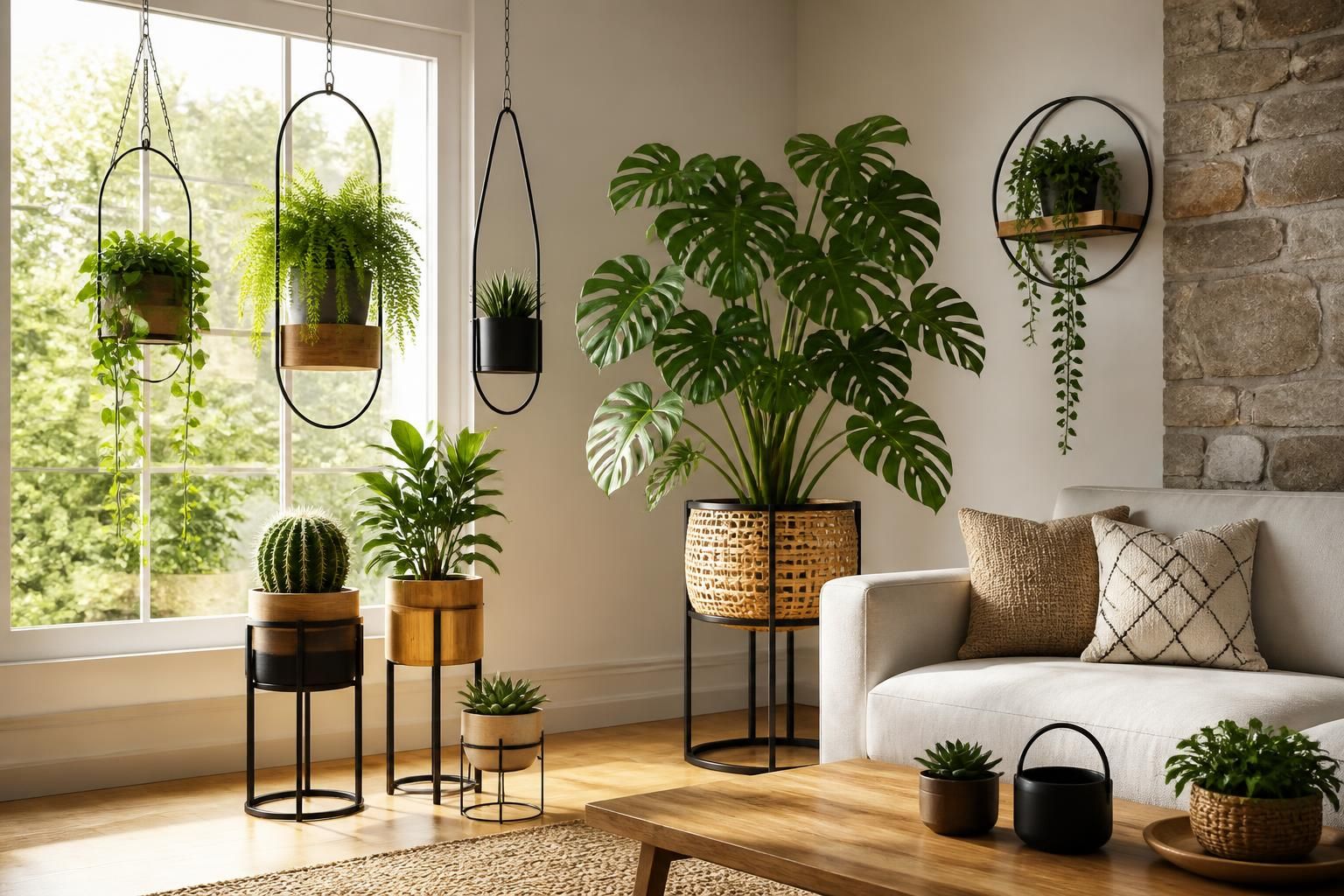découvrez une sélection inspirante des plus beaux porte-plantes d'intérieur design pour sublimer votre salon avec élégance et style.