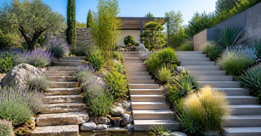 Inspiration : modèles d’escalier dans talus du jardin pour tous les styles de jardin