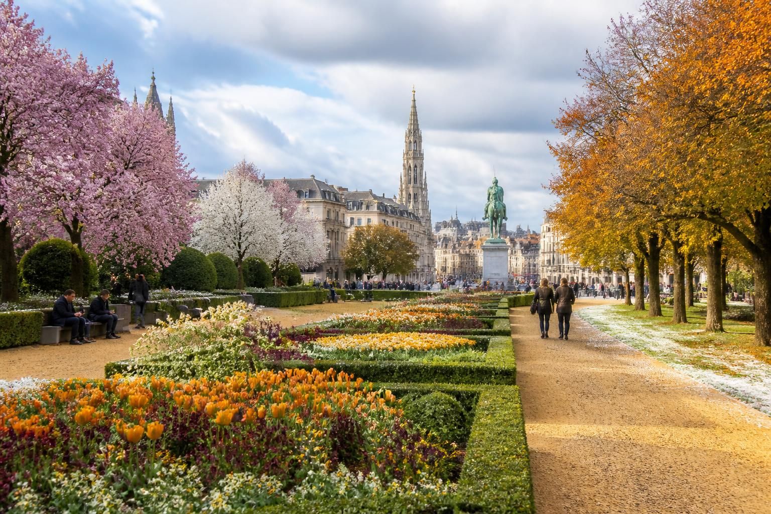 découvrez le jardin du mont des arts, un havre de verdure au cœur de la ville, à explorer en toute saison pour des moments de détente et de beauté naturelle.