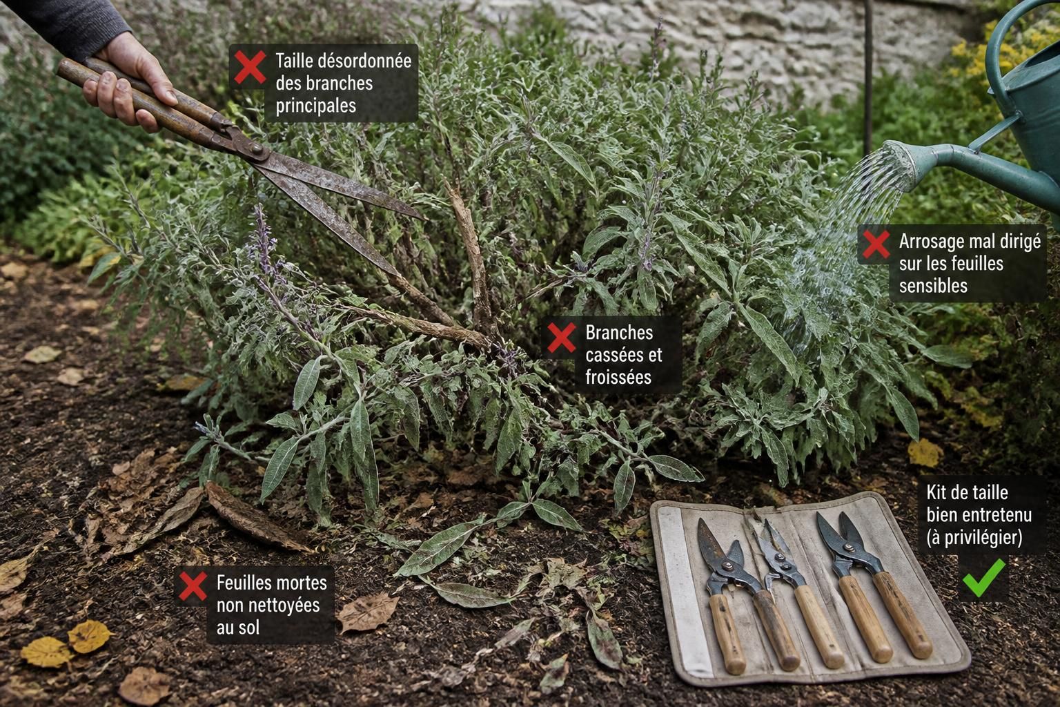 découvrez les erreurs courantes à éviter lors de l'entretien et de la taille de la sauge arbustive pour assurer une croissance saine et un bel aspect à votre plante.