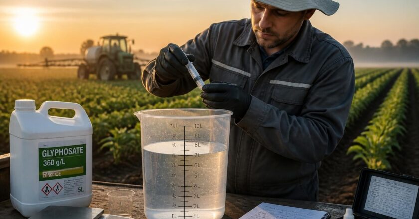 Pourquoi le dosage du glyphosate pour 10 l d’eau est crucial en agriculture