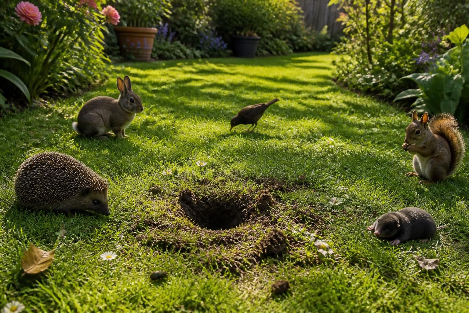 découvrez comment identifier l'animal responsable des trous dans votre pelouse et apprenez à protéger votre jardin efficacement.