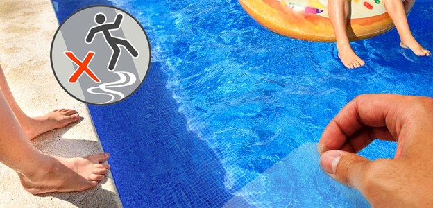 Jardin, piscine et pataugeoire : l’indispensable antidérapant